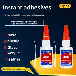 Fast Drying Super Strong Adhesive Glue, High Quality Industrial Grade, Suitable for Metal Glass Acrylic Leather Plastic, Ideal Repair Application, Glass Nano Repair