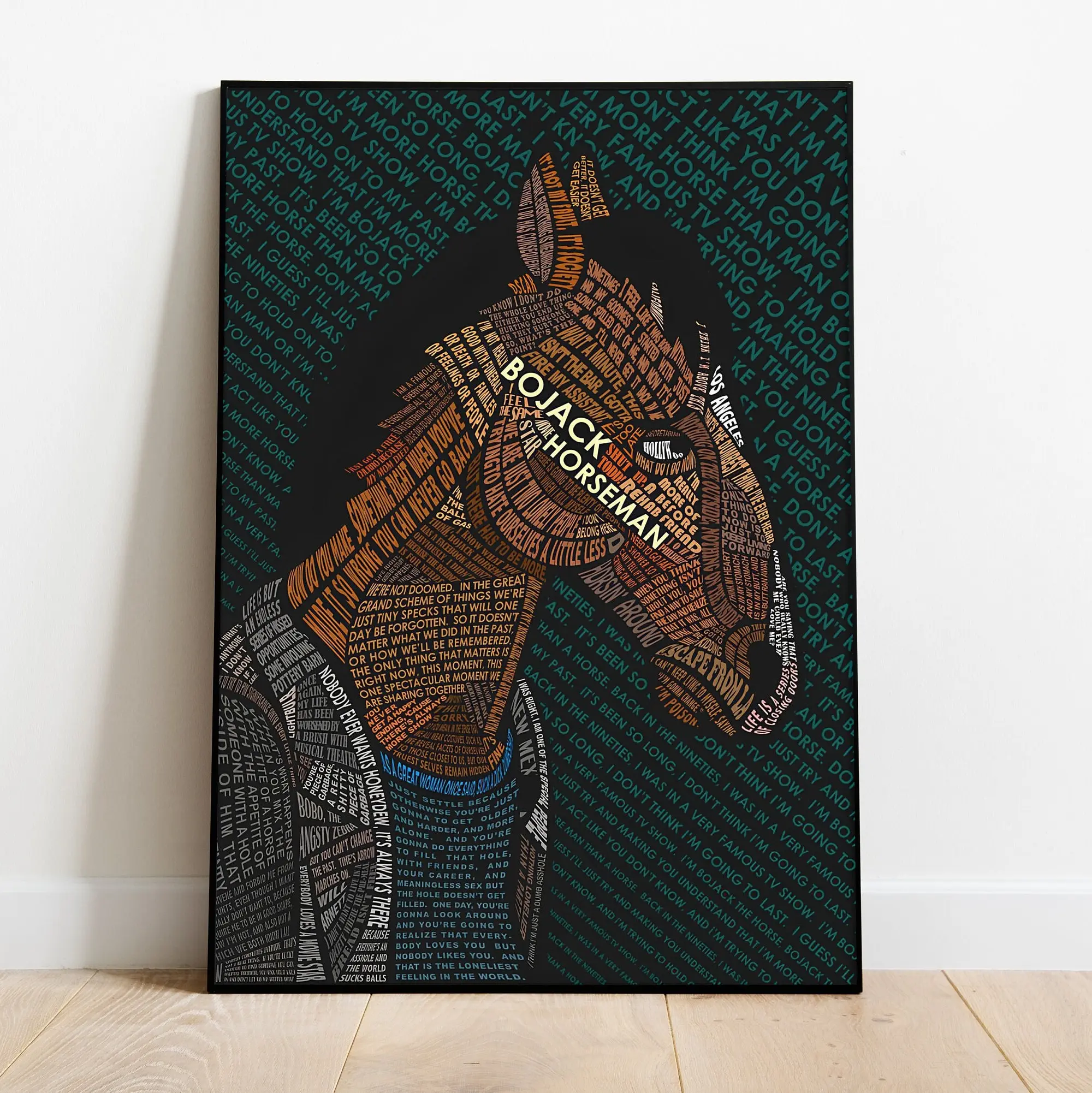 BoJack HorsemanPOSTER UNFRAMED, Wall Art & Home Decor, Animated TV SeriesPOSTER UNFRAMED Gift