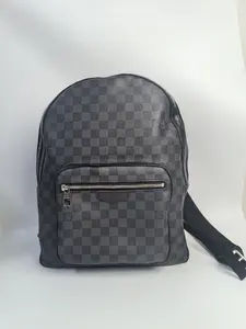 Pre-owned Louis Vuitton canvas Backpacks Josh Backpack black Damier （BF 12） KY02202