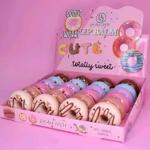 Donut Worry Lip Balm - Totally Sweet Lipstick in the Shape of Donuts with Moisturizing - Comfortable Skincare for Everyday Use