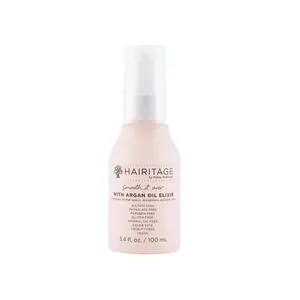 Hairitage Smooth It Over - Argan Oil - Lightweight Formula for Conditioner + Styling + Finishing - Repairs Hair + Controls Flyaways + Breakage - Formulated with Argan Oil + Avocado Oil, 3.4 FL OZ