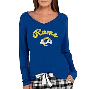 Football Fan Shop Officially Licensed NFL Ladies Marathon Long-Sleeve Top - Rams