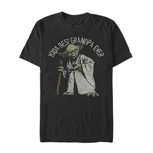 Men's Star Wars Yoda Best Grandpa Ever T-Shirt