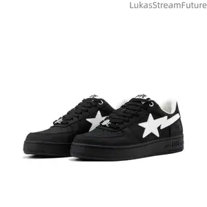 Black and white color. Casual and comfortable, durable. Low heel. Sneakers. Men's style