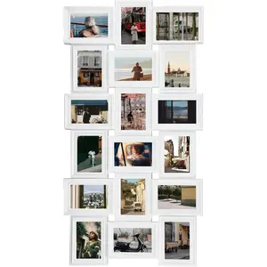 4X6 Collage Picture Frames for Wall Decor, 18 Opening Collage Wall Hanging for 6x4 Photo, Multi Picture Frame Set with One- Design White