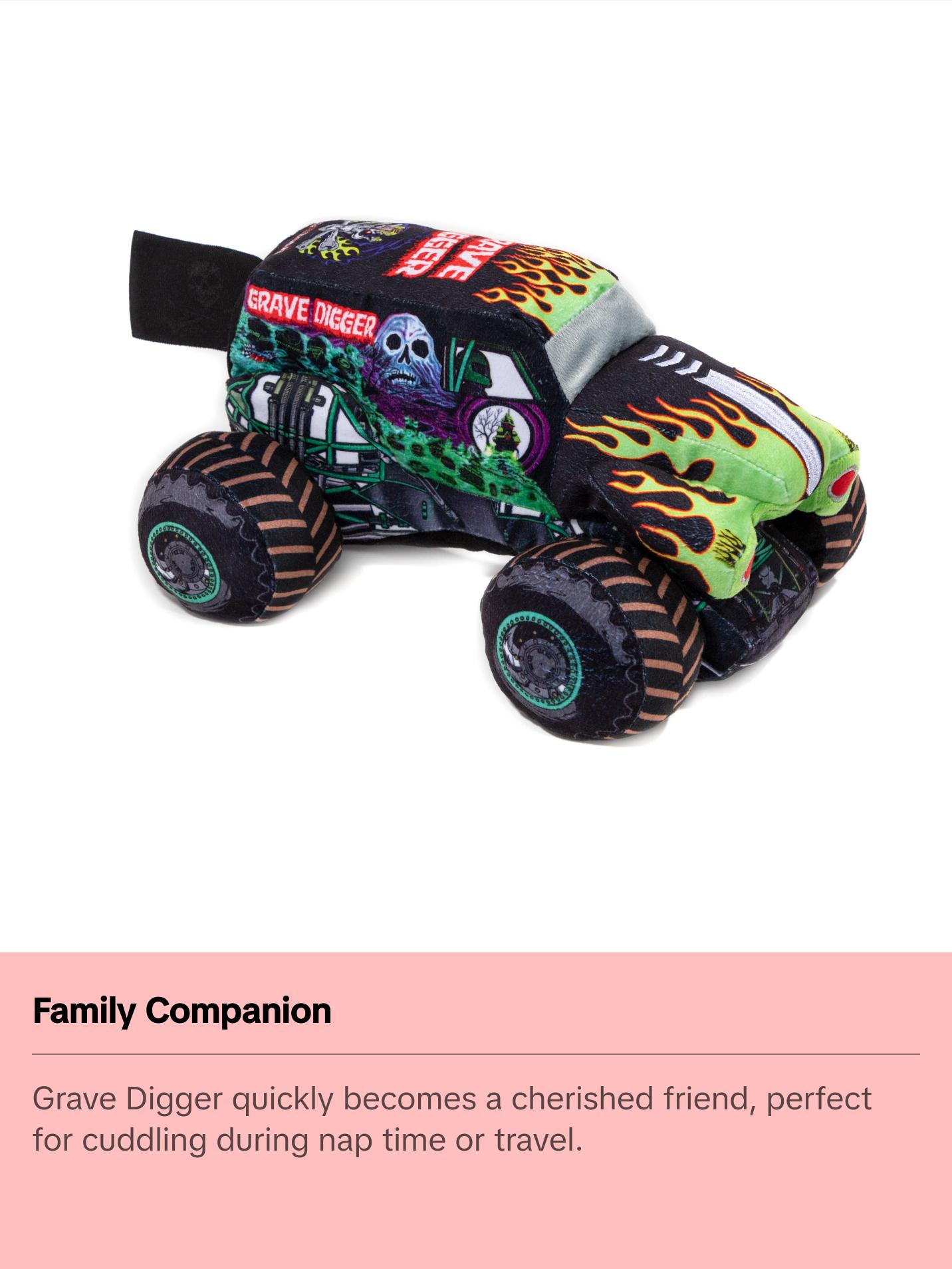 Jay Franco Monster Jam Grave Digger Plush Stuffed Pillow Buddy