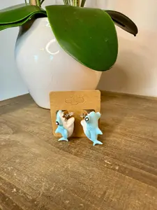 Hammerhead Shark Chomper Earrings – Fun 3D Printed Shark Jewelry for Ocean Lovers, Divers, and Marine Life Fans