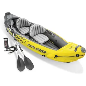 Intex Explorer K2 Inflatable Kayak Set — 2-Person, 400 lb Capacity