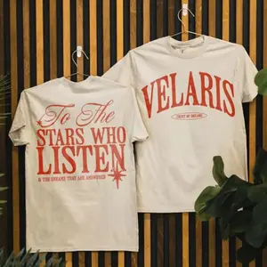 Acotar To the Stars Velaris Night Court Comfort Colors Tee, Letter Print, Women’s Clothes, Librarian Reader Gift, Book Love Hoodie, Bookworm Crewneck Sweatshirt, Bookish Men's Vintage 90s Clothing, Unisex Graphic T-Shirt