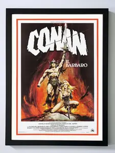 Conan the Barbarian Poster Framed