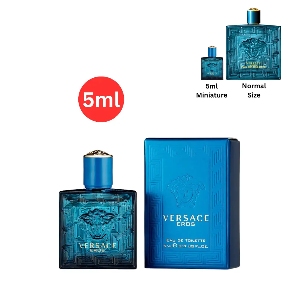 Versace Eros Eau de Toilette for Men Mini – 0.17 oz (5 ml) Versace Eros Eau de Toilette for Men Mini – 0.17 oz (5 ml)