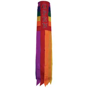 In the Breeze Open Rainbow Windsock, 40-Inch