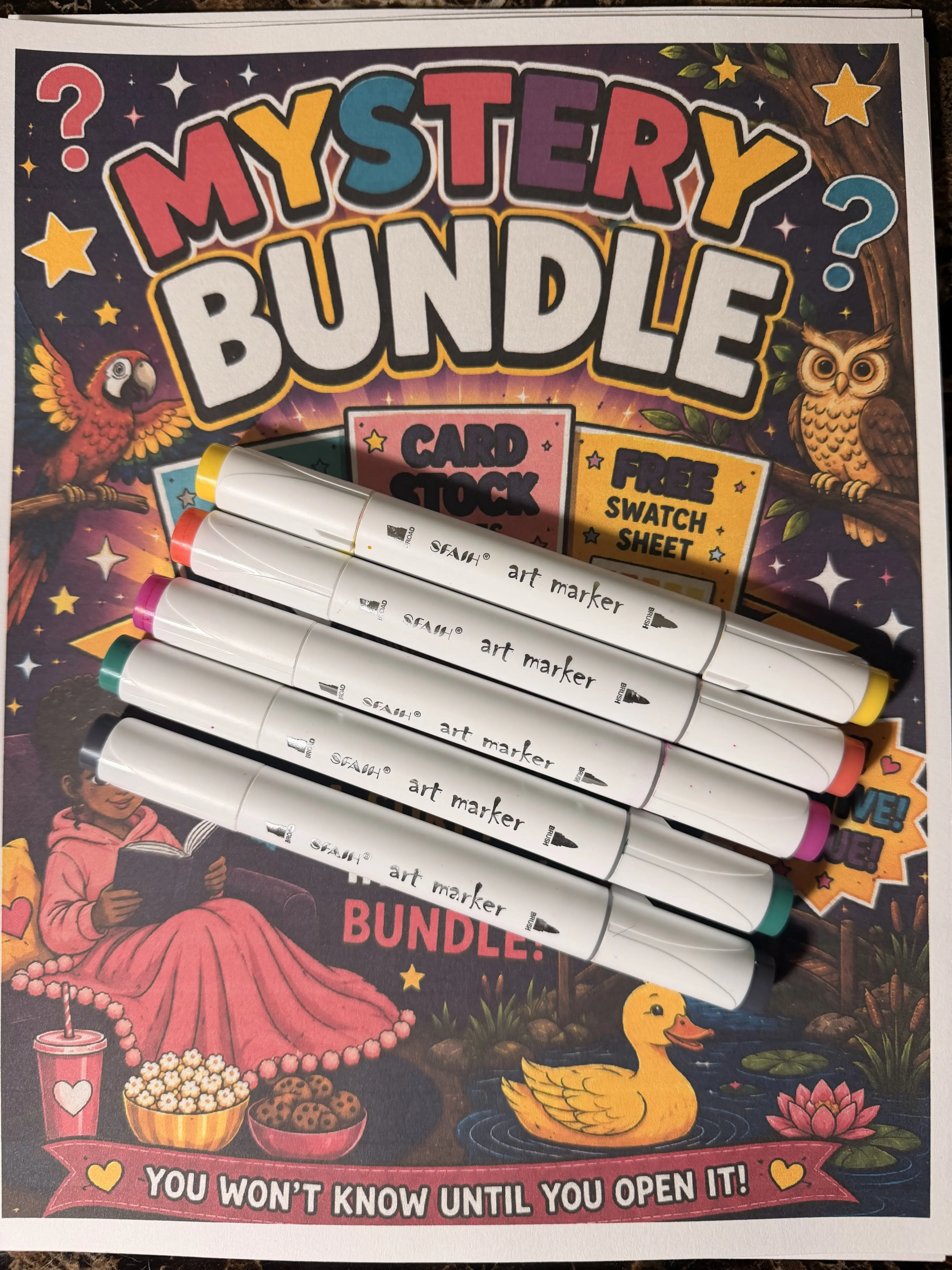 Starter Pack. Coloring Pages and Markers