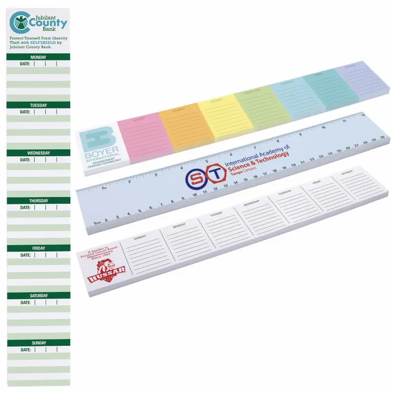 Personalized Souvenir® Sticky Note™ 12" x 2" Pad, 25 sheet