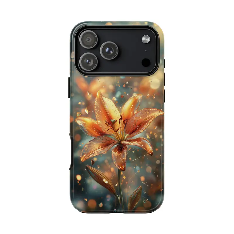 Radiant Tiger Lily Flower Cascade Phone Case for iPhone  – Lifetime Warranty PhoneIn102