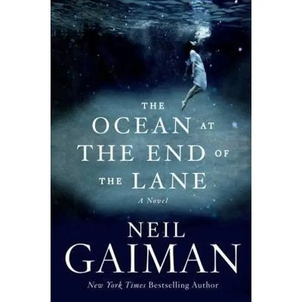 Used Literature Book - The Ocean at the End of the Lane by Neil Gaiman (Hardcover English Fiction Book, Novel, Fairy Tale, 0.85 lbs)