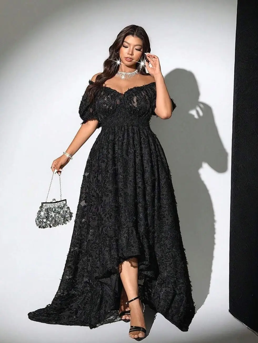 Plus Size Short Sleeve Vintage French Style Flattering Sexy Dress