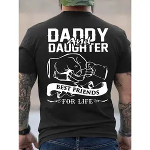 [100% Cotton] Heartwarming Father - Daughter Bond Tee: Celebrate The Lifelong Friendship Between Daddy And Daughter T-Shirt For Men And Women 🥇