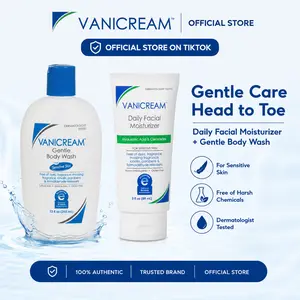 Vanicream Gentle Body Wash and Daily Facial Moisturizer-Gentle Care From Head-to-Toe Hydration Set