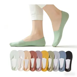 10 Pairs Women’s Invisible Shallow Boat Socks – Breathable Knitted Cotton-Feel, Sponge Non-Slip Sole, Comfort Heel Patch, No Heel Slippage, Versatile Daily Use