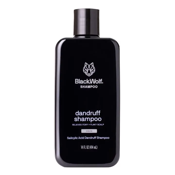 Black Wolf Dandruff Shampoo - Salicylic Acid & Green Tea Extract - Fight Dandruff & Itchy Scalp - Anti-Dandruff - Science-Backed Ingredients Conditioner Haircare Blend Calming