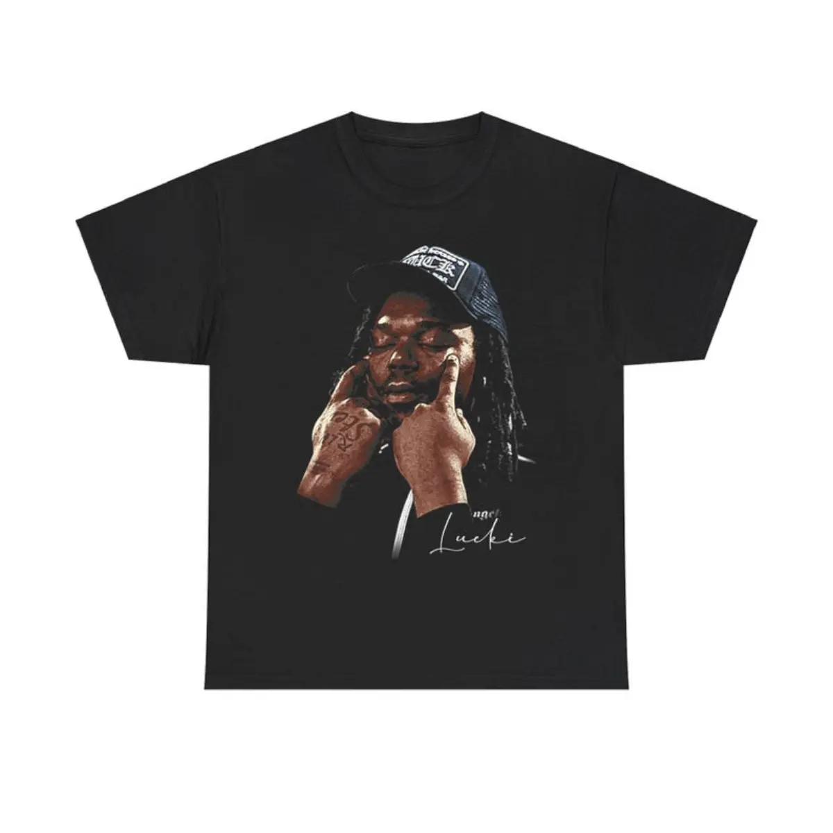 LUCKI T-Shirt, Singer T-Shirt, Streetwear, Hip Hop Style, High Quality, Sports, Trending Clothing, For Men, For Women, Great Gift, Street Style, Many Colors Size S to XL, Tiktok Shop