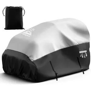 Zero Turn Mower Cover Lawn Mower Cover Waterproof & Uv-Resistant 600D Riding Mower Cover Fits Up To 55" Protector with Drawstring and Bag for Protection