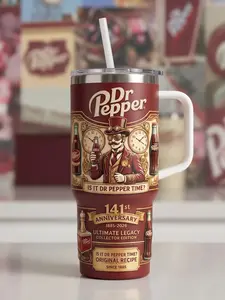 141st Anniversary Limited Edition 40oz Tumbler - Ultimate Legacy Collector Edition Travel Mug - Steampunk Vintage Style Insulated Cup with Handle - Since 1885 Original Recipe Soda Fan Gift