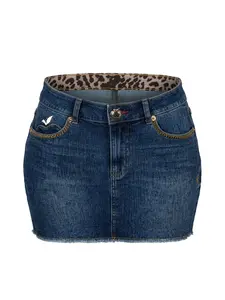 Embellished Apple Pocket Mini Skirt