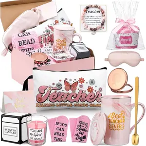 9 count Thank You Teacher Appreciation Gifts Set Ideas  School  Teacher Present Basket Box Farewell Appreciation Birthday Present from Students for  to School Graduation()