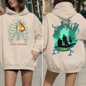 Unisex A Heart's A Heavy Burden 2 Sided Hoodie, Trending Graphic T-Shirt, Graphic Hoodie, Unisex Pullover Hoodie