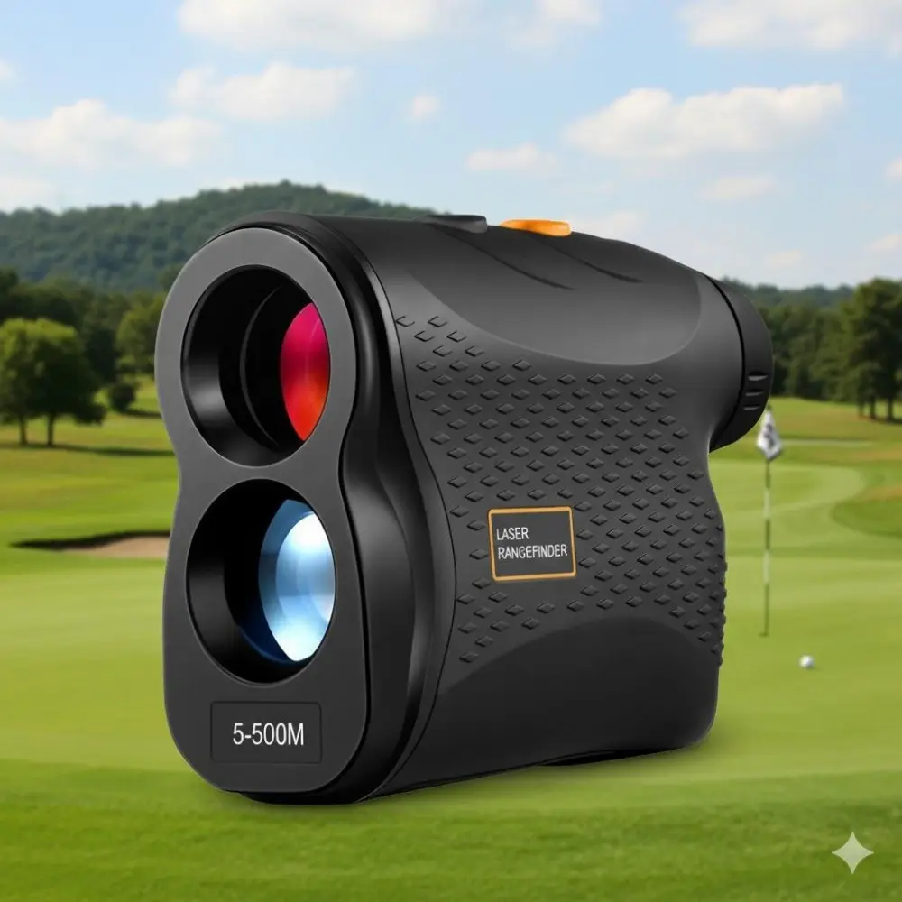 Professional Laser Rangefinder: High-Precision Golf & Hunting Tool with 6x Zoom, Fog Mode, Flag-Lock, Portable Design for Outdoor & Engineering Use. Adjustable Eyepiece, Multifunctional Distance Measurement System.