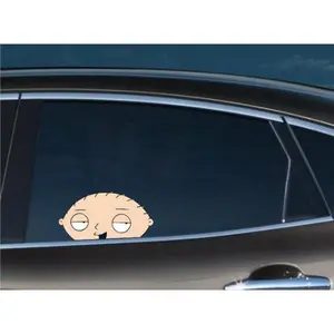 Stewie Peeking Peek Peekabo Peekers Bumper Window Vinyl Decal Anime Cartoon Family Guy Stickers