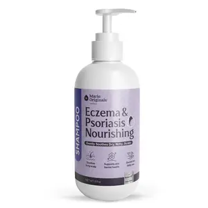 Marie Originals Eczema & Psoriasis Shampoo – Sulfate-Free Itchy Scalp Relief, Anti-Dandruff for Dry Flaky Scalp, Gentle Sensitive Skin Hair Cleanser 8oz