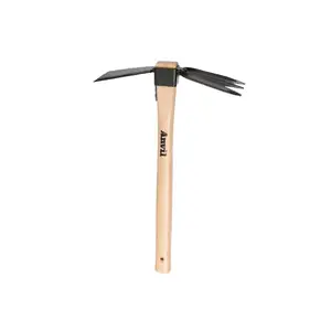 14-2/5 in. Wood Handle Digging Hoe/Cultivator Combo