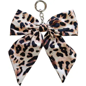 Bow  Purse Bag Charms for Handbags Backpacks,Leopard Print(Leopard print)