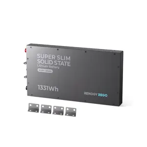 Renogy REGO 12.8V 104Ah Super Slim Solid State LiFePO4 Battery, Space-Saving Lithium Iron Phosphate Power for RV, Van and Off-Grid Systems