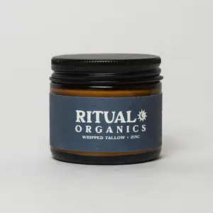 RITUAL ORGANICS Sun Tallow All-Natural Moisturizer with Zinc – Daily Mineral SPF with Vitamin-Packed Grass-Fed Beef Tallow, Organic Jojoba, Clear Tech Non-Nano Zinc Oxide & Vitamin E for Color Intensity Hydration & Customizable Skin Solutions