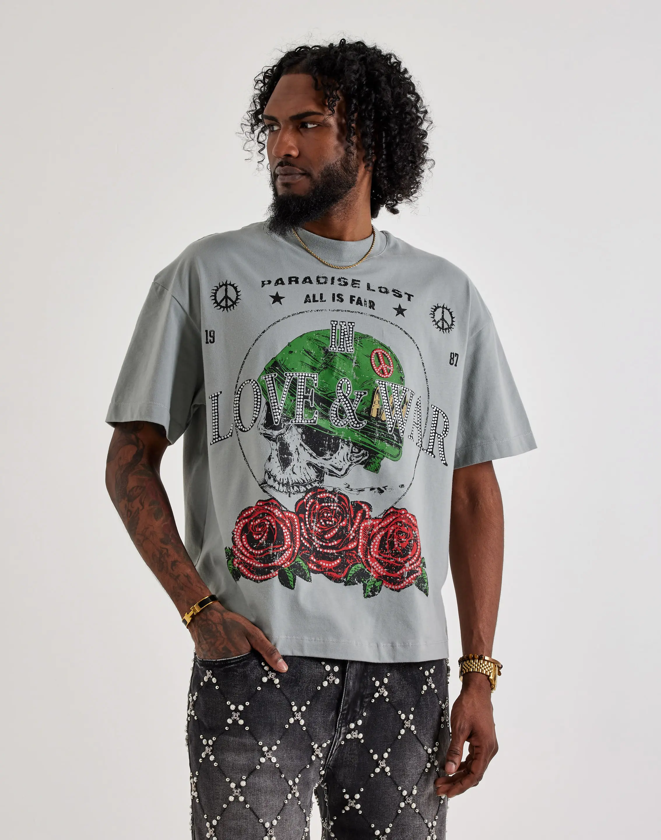 Mens Paradise Lost Love Is A Battlefield Tee