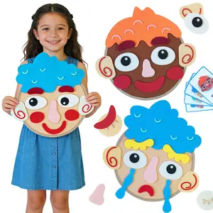 Felt Emotion Awareness Busy Board, Social Emotional Learning Activities for Kids Sensory Toys - Montessori Toys, Includes 1 Expression Board and 9 Emotion Cards, Learning Materials for Kids, Gift for Boys and Girls Aged 3+