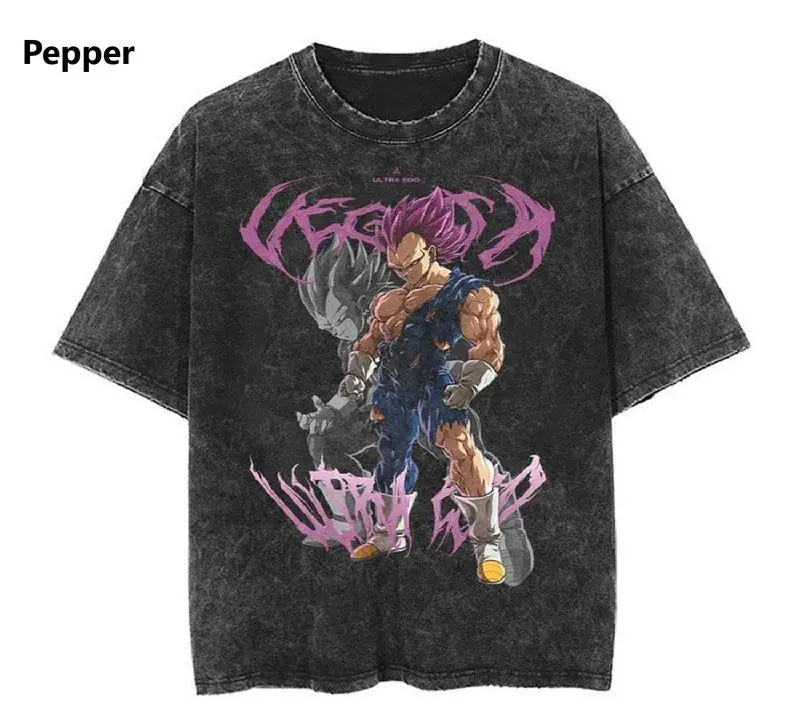 DBZ Vegeta Anime T Shirt, Workout Shirt, Pump Cover, Fitness Gift Menswear Top