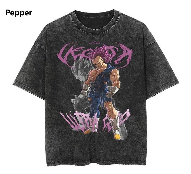 DBZ Vegeta Anime T Shirt, Workout Shirt, Pump Cover, Fitness Gift Menswear Top