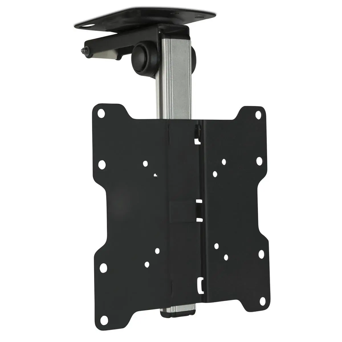 212 MAIN MI-4222 Studless Space-Saving Adjustable VESA-Compatible Swivel Tilt Ceiling TV Mount with Folding Retractable Arm, Single Unit, Fits 17-37 in. LCD/LED Flat Screens Monitors, 90-Deg Tilt, Ideal for Bedrooms, Offices, Sturdy, Studless Tv Mount