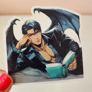 Hot Bat Boys Stickers - Waterproof Glitter or Glossy Stickers 2.75" Size Customizable for Kindle Book or Tablet Durable Stylish Design