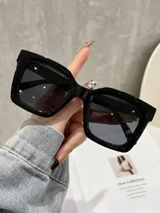 Simple Square Frame Sunglasses, Ideal for Daily Commute and Streetwear, Perfect Gift Choice, Stylish and Practical Eyewear, Modern Trendy Sunglasses