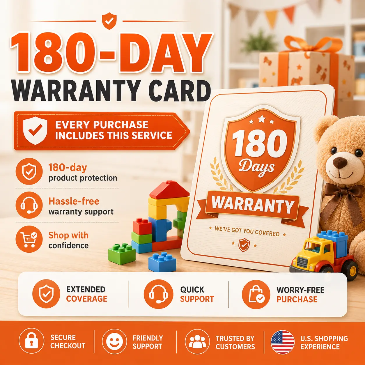 180-Day Warranty Card