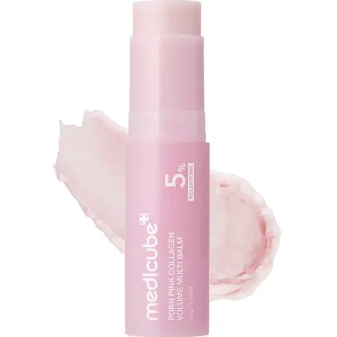 Pink Collagen PDRN Anti-Aging Balm Stick | Korean Beauty Multi Balm with Volufiline & NAD | Hydrating Skin Firming Treatment for Fine Line Appearance & Daily Glow