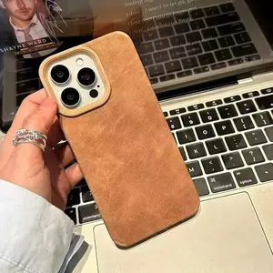 Luxury Shockproof Leather Phone Case iPhone 17 Air 11 12 13 14 15 16 17 Pro Max 15 16 Plus Soft TPU Cover Protective Casing