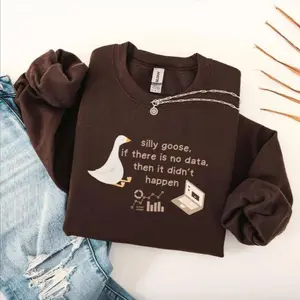Silly Goose Bcba Sweatshirt, Behavior Analyst Sweatshirt Bcba Crewneck Aba Sweater bt Sweatshirts Special Education Teacher tee Cotton Fabric Unisex Womenswear