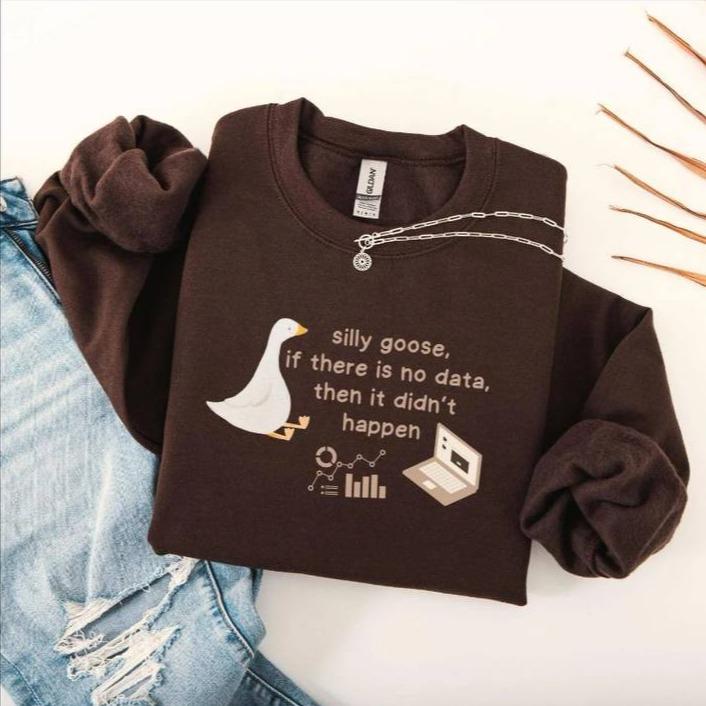 Silly Goose Bcba Sweatshirt, Behavior Analyst Sweatshirt Bcba Crewneck Aba Sweater bt Sweatshirts Special Education Teacher tee Cotton Fabric Unisex Womenswear
